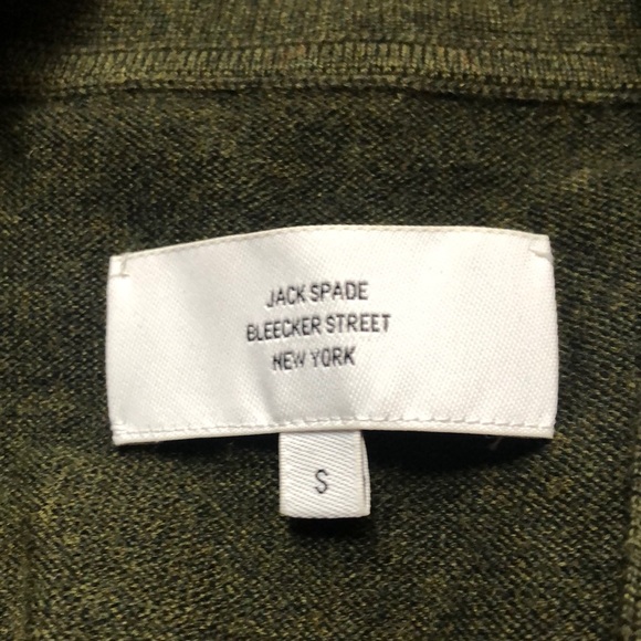Jack Spade Forrest green men’s cardigan sweater - Picture 5 of 7